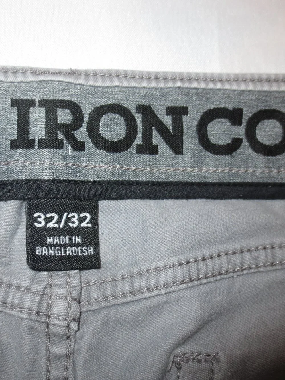 IRON CO. mens JEANS gray DENIM work pant SIZE 32
